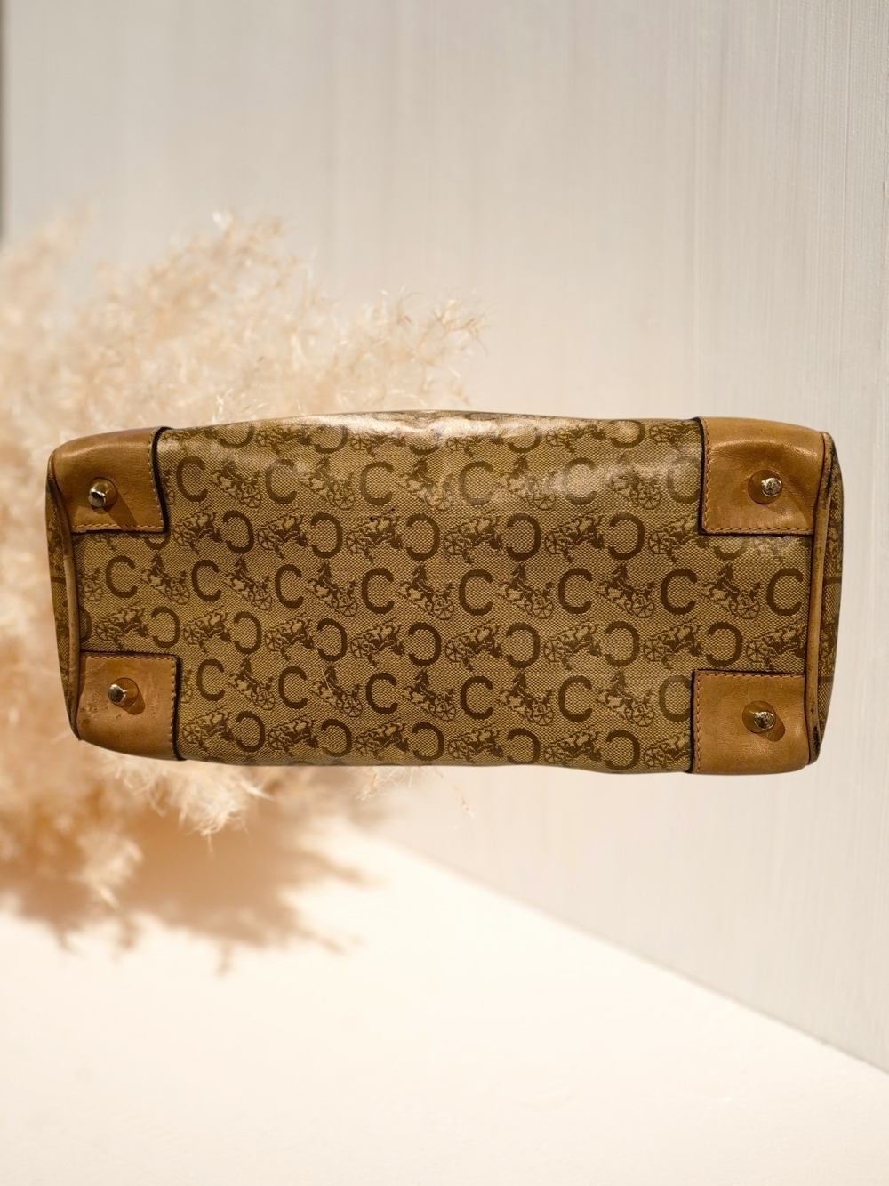 Vintage Celine C Macadam Boston Bag - Picture 6 of 13